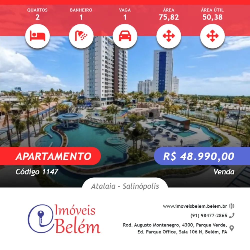 Apartamento, 2 quartos, 50 m² - Foto 1