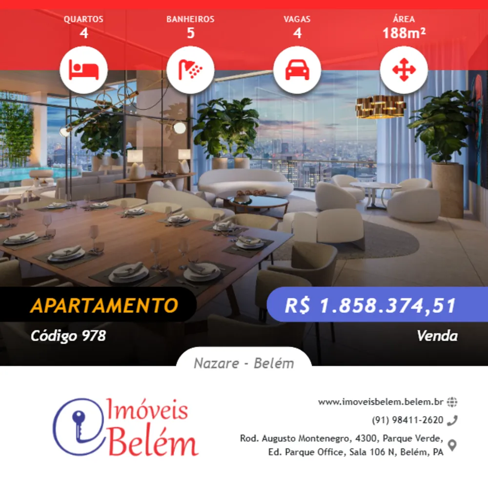 Apartamento, 4 quartos, 188 m² - Foto 1