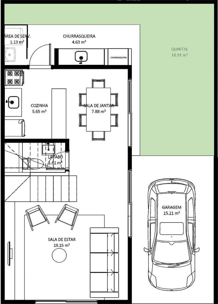 Casa, 3 quartos, 140 m² - Foto 12