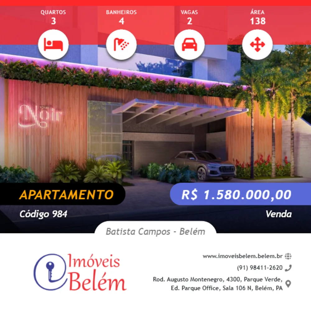Apartamento, 3 quartos, 138 m² - Foto 1
