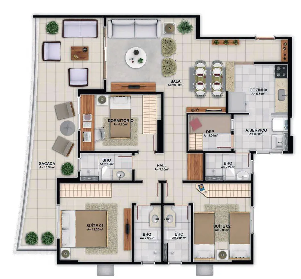 Apartamento, 3 quartos, 114 m² - Foto 16