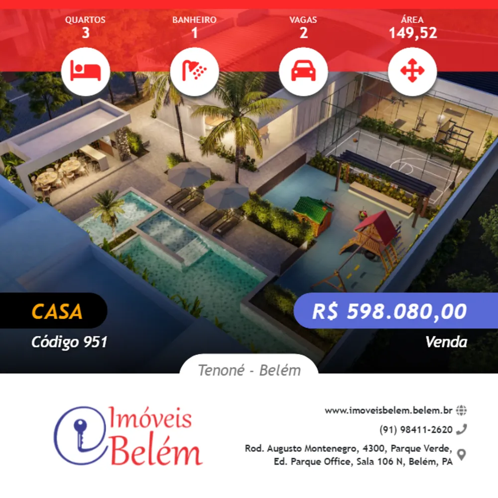 Casa, 3 quartos, 149 m² - Foto 1
