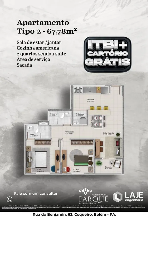 Apartamento, 2 quartos, 63 m² - Foto 6