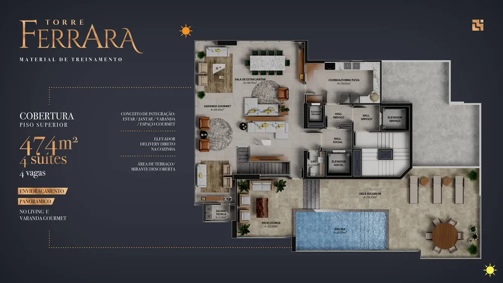 Apartamento, 4 quartos, 260 m² - Foto 3