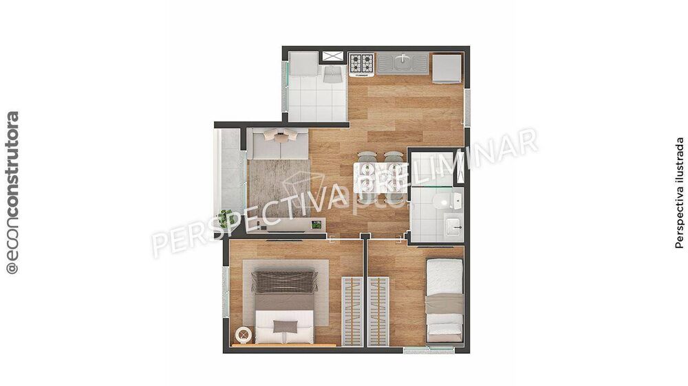 Apartamento, 2 quartos, 37 m² - Foto 13