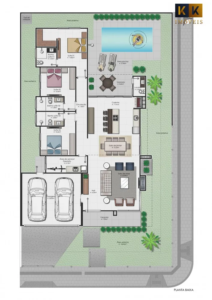 Casa, 3 quartos, 195 m² - Foto 3