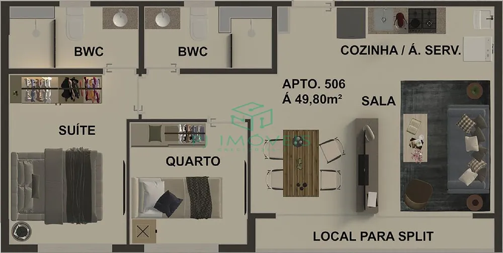 Apartamento, 1 quarto, 23 m² - Foto 10