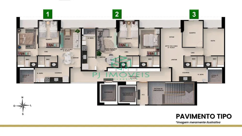 Apartamento, 2 quartos, 48 m² - Foto 8