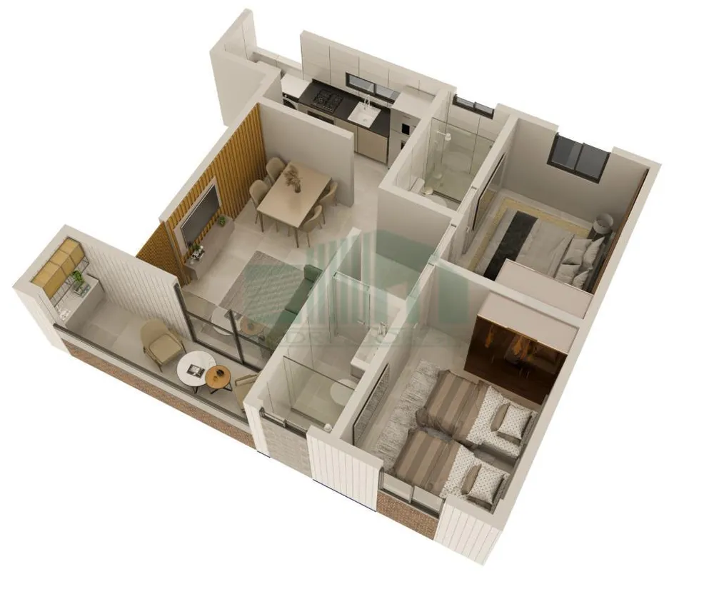 Apartamento, 2 quartos, 50 m² - Foto 4