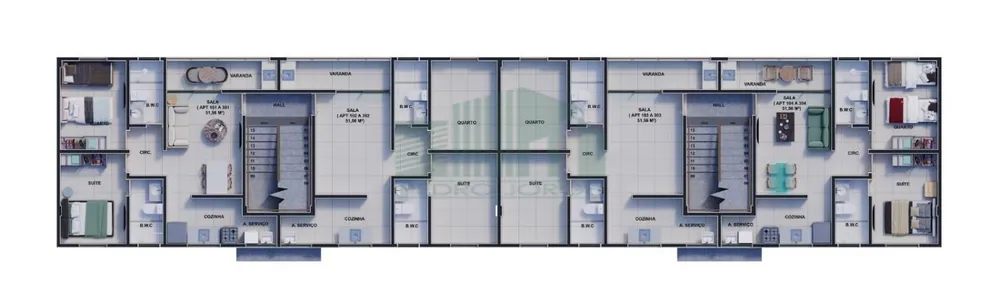 Apartamento, 2 quartos, 50 m² - Foto 3