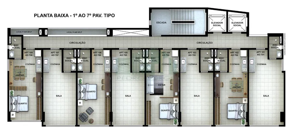 Apartamento, 1 quarto, 24 m² - Foto 8