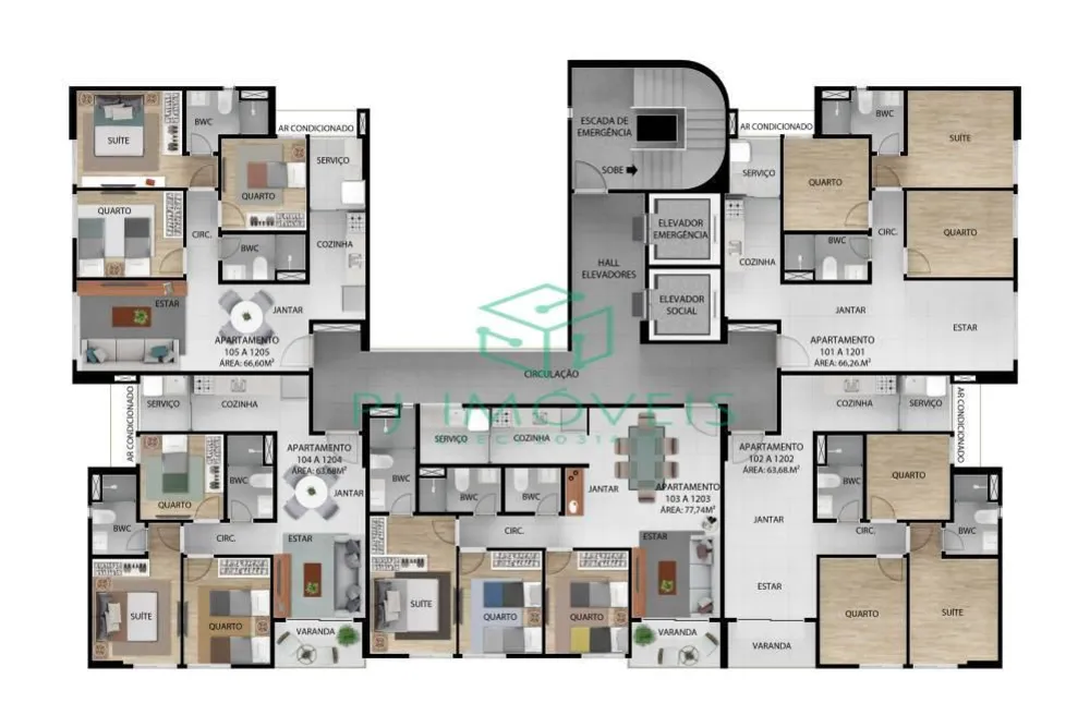 Apartamento, 2 quartos, 63 m² - Foto 7