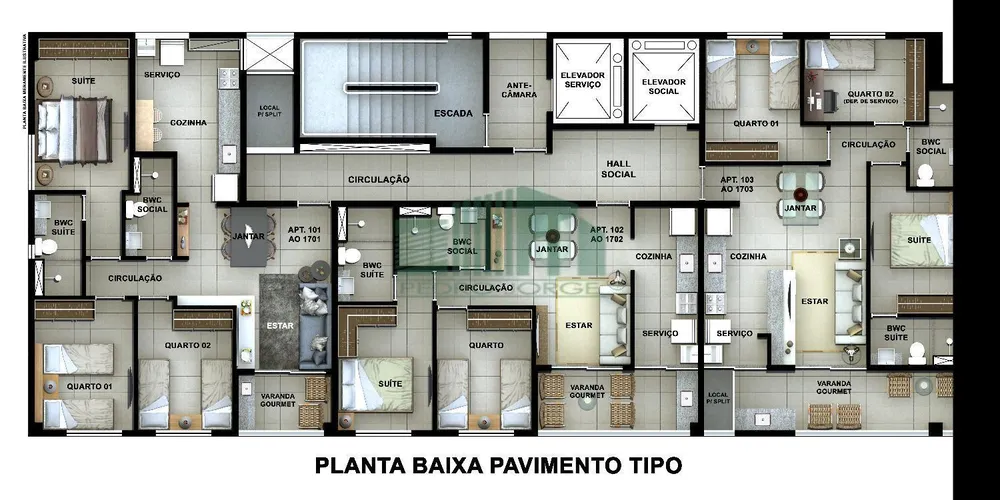 Apartamento, 2 quartos, 54 m² - Foto 8