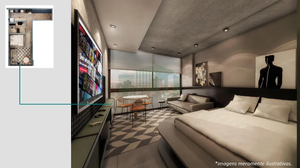 Apartamento, 1 quarto, 30 m² - Foto 1
