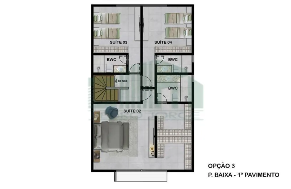 Casa de Condomínio, 4 quartos - Foto 5