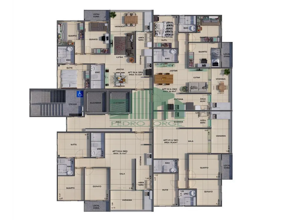Apartamento, 3 quartos, 70 m² - Foto 11