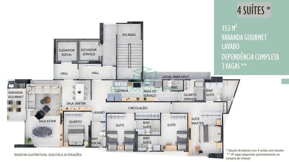 Apartamento, 4 quartos, 153 m² - Foto 5