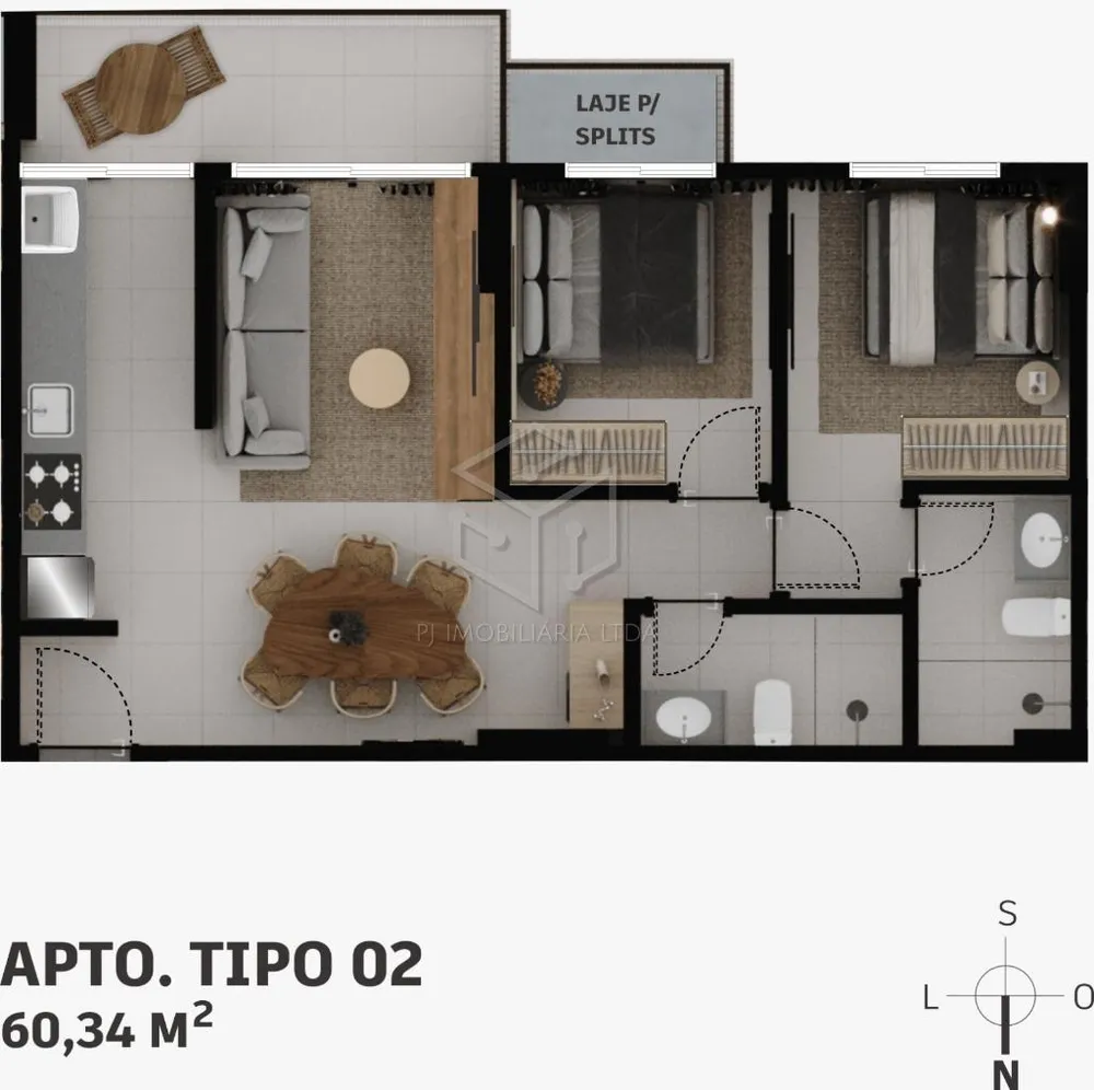 Apartamento, 2 quartos - Foto 4