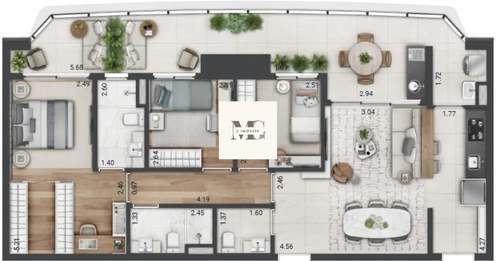 Apartamento, 3 quartos, 106 m² - Foto 15