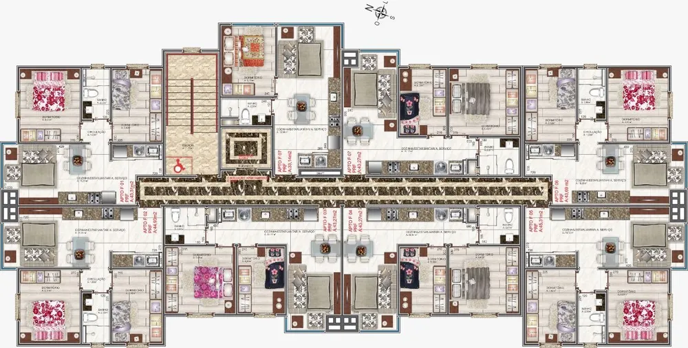 Apartamento, 2 quartos, 44 m² - Foto 2