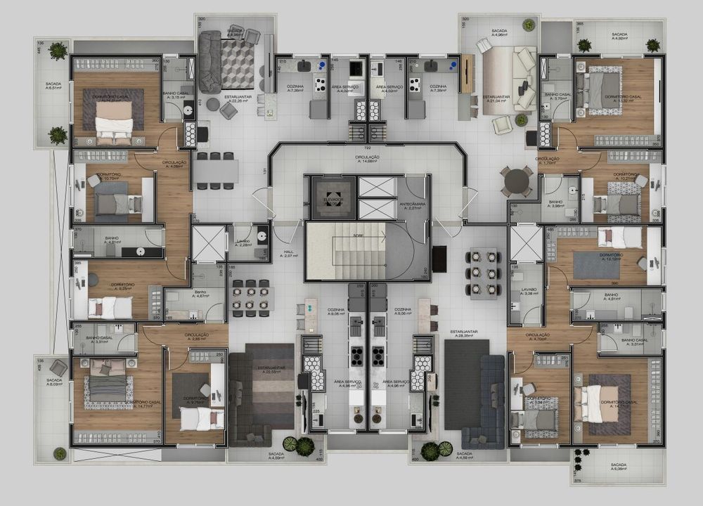 Apartamento, 3 quartos, 109 m² - Foto 3