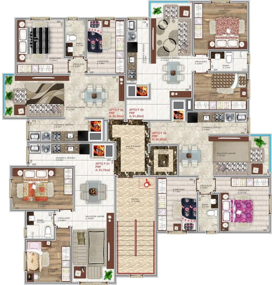 Apartamento, 2 quartos, 51 m² - Foto 1