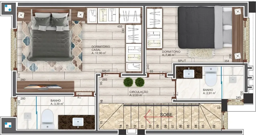 Sobrado, 2 quartos, 134 m² - Foto 1