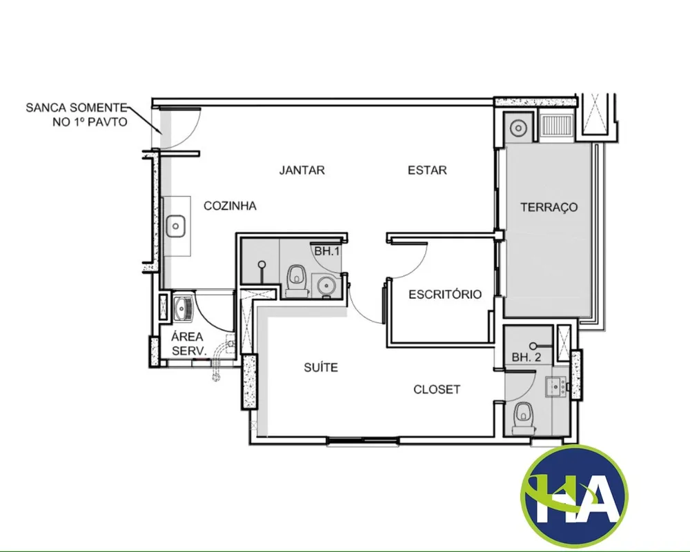 Apartamento, 2 quartos, 56 m² - Foto 5