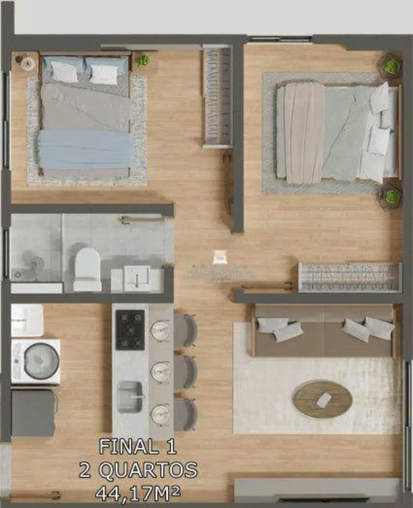 Apartamento, 2 quartos, 44 m² - Foto 17