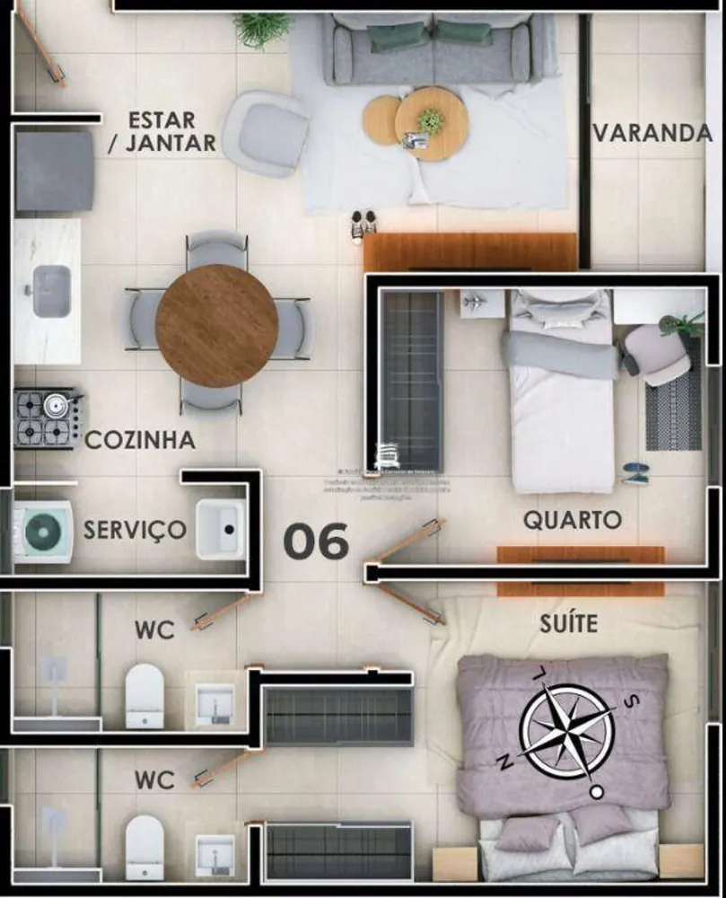 Apartamento, 2 quartos, 52 m² - Foto 16