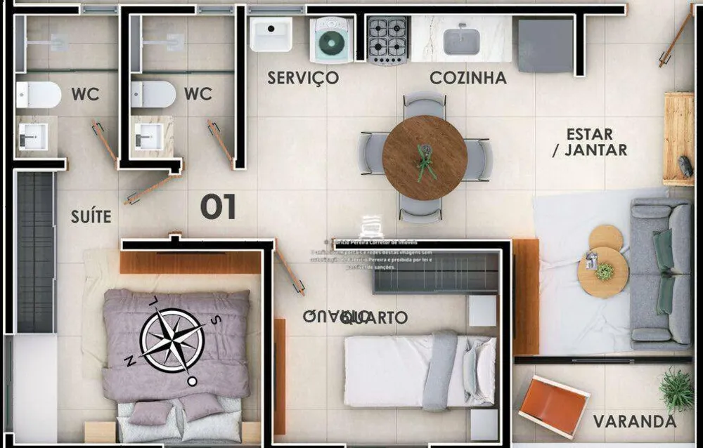 Apartamento, 2 quartos, 52 m² - Foto 13