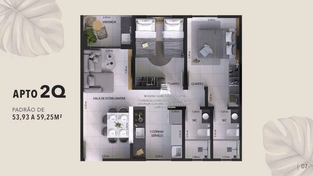 Apartamento, 2 quartos, 62 m² - Foto 9
