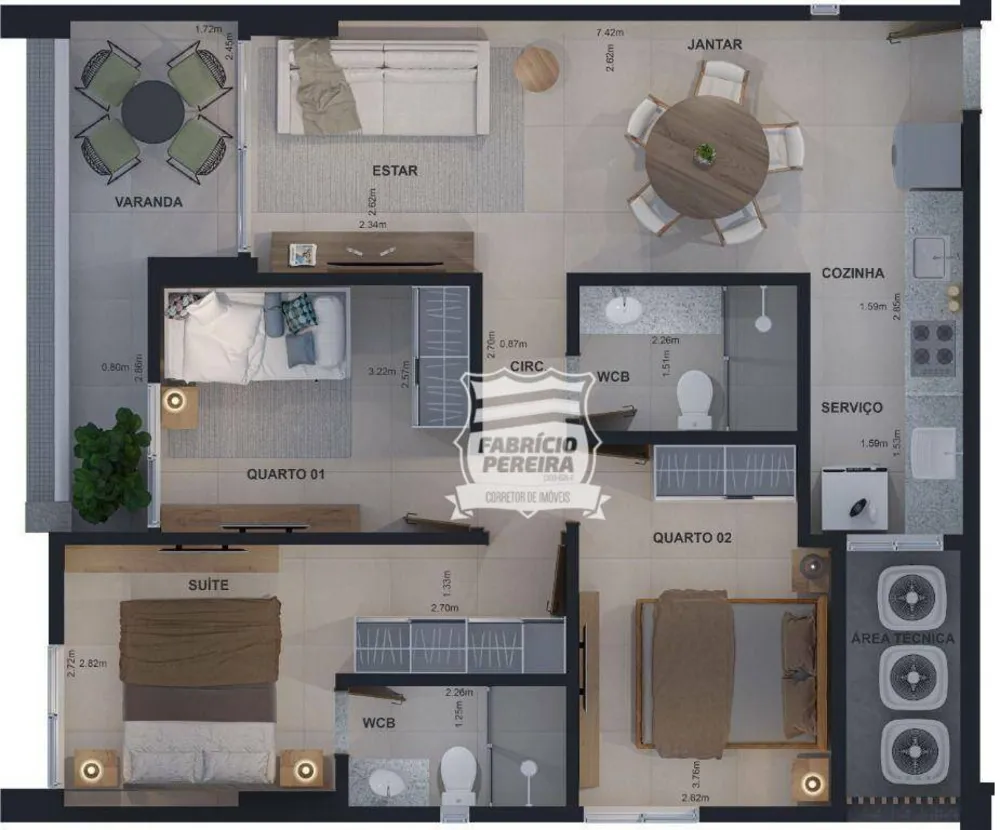 Apartamento, 3 quartos, 82 m² - Foto 8