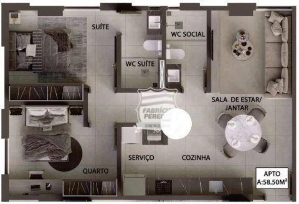 Apartamento, 2 quartos, 58 m² - Foto 14