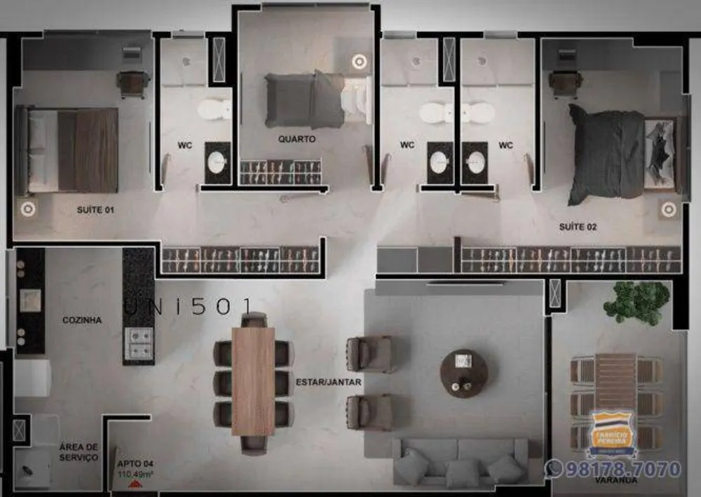 Apartamento, 3 quartos, 110 m² - Foto 20