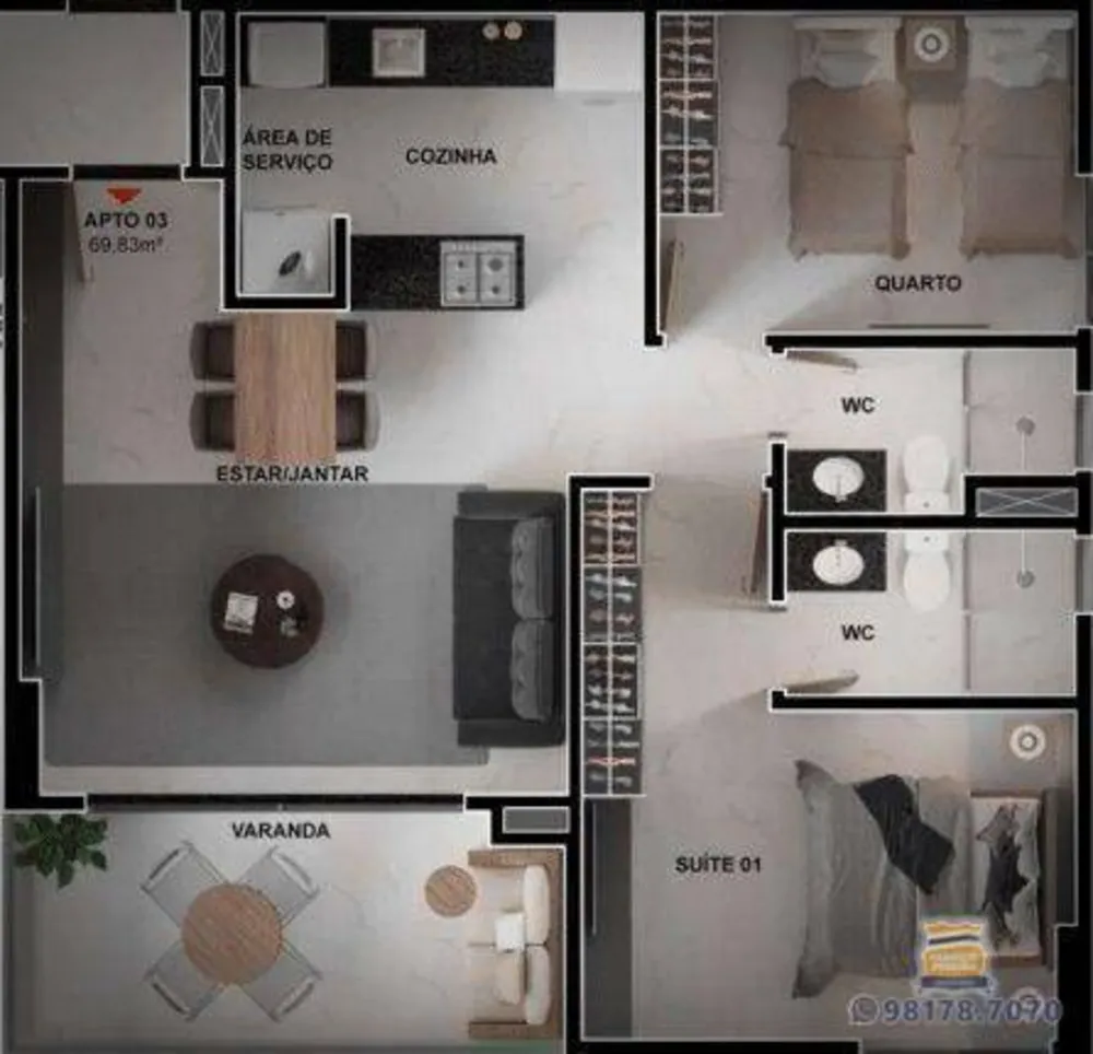 Apartamento, 3 quartos, 110 m² - Foto 19