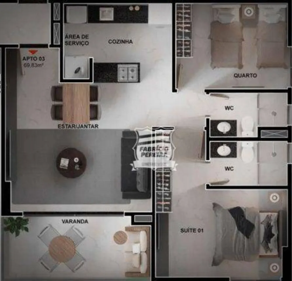 Apartamento, 2 quartos, 69 m² - Foto 6