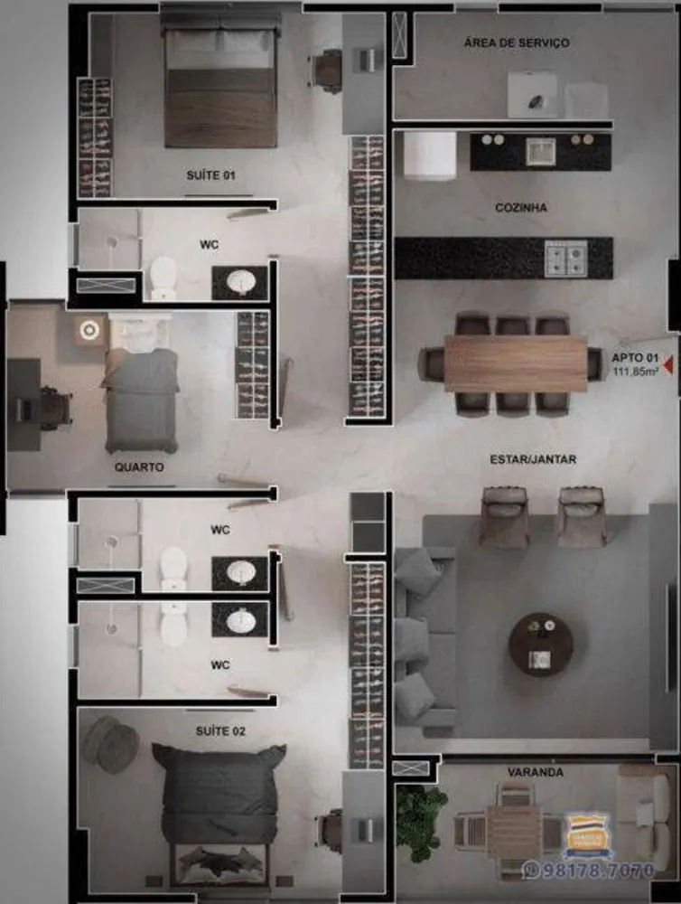 Apartamento, 2 quartos, 69 m² - Foto 18