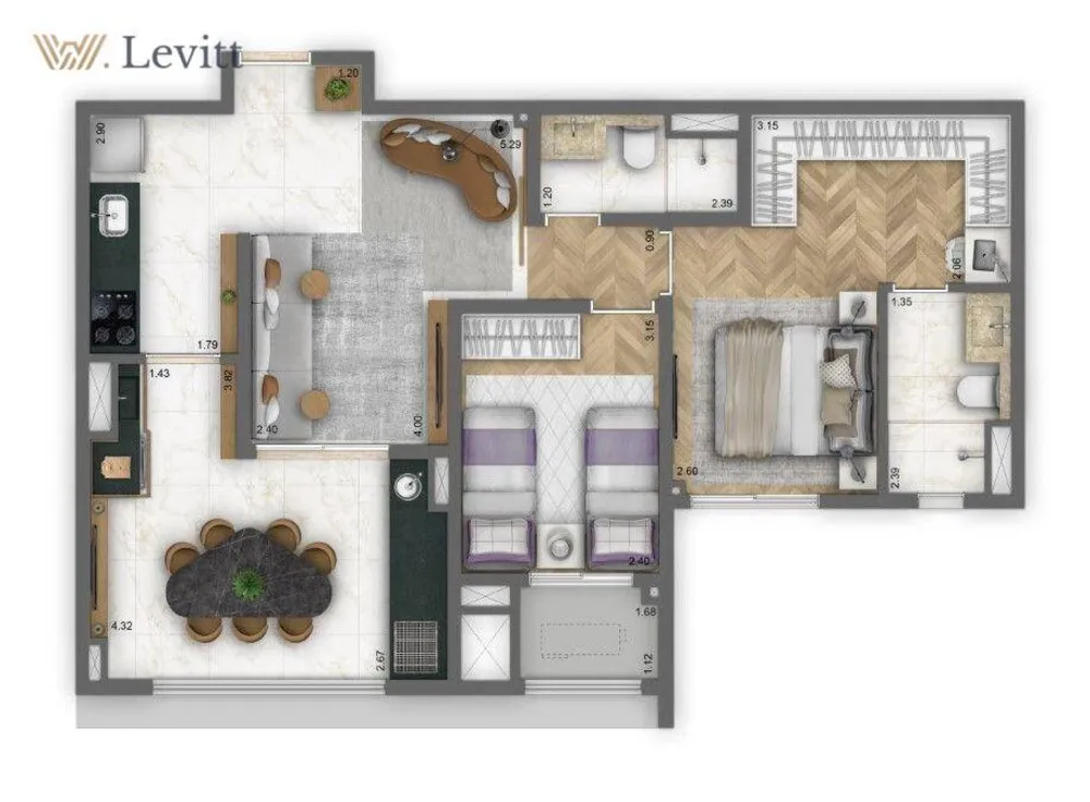 Apartamento, 2 quartos, 71 m² - Foto 5