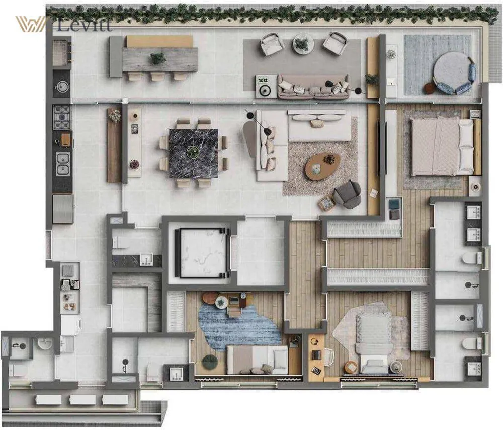 Apartamento, 3 quartos, 336 m² - Foto 2