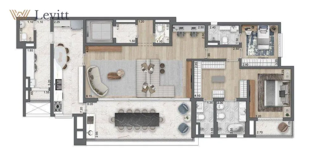 Apartamento, 3 quartos, 174 m² - Foto 4