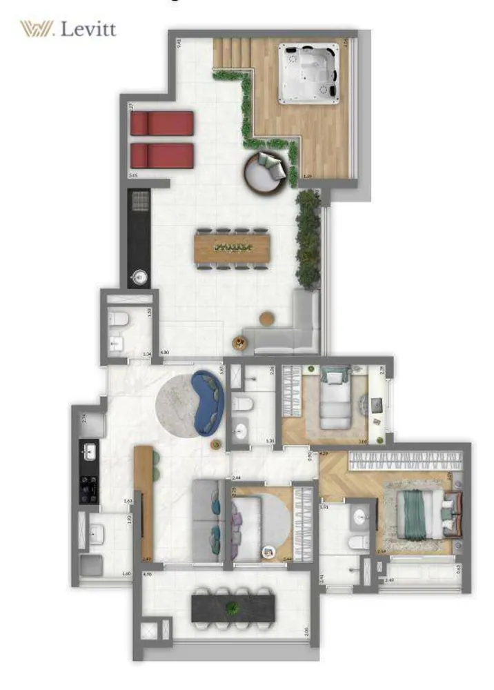 Apartamento, 2 quartos, 61 m² - Foto 2