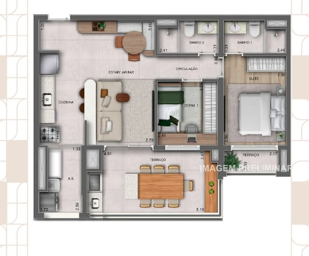 Cobertura, 3 quartos, 173 m² - Foto 4