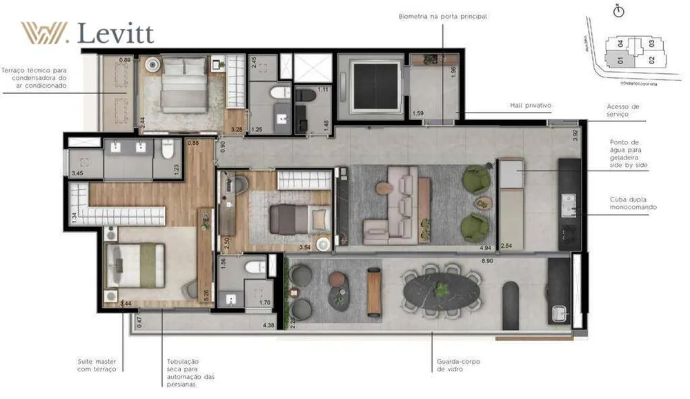 Apartamento, 3 quartos, 129 m² - Foto 4