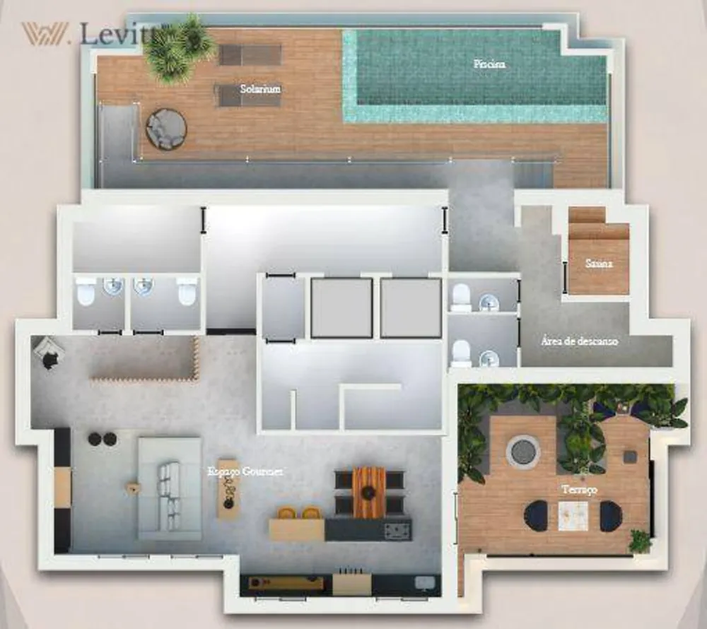 Apartamento, 1 quarto, 29 m² - Foto 1