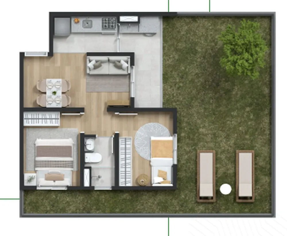 Apartamento, 1 quarto, 21 m² - Foto 3