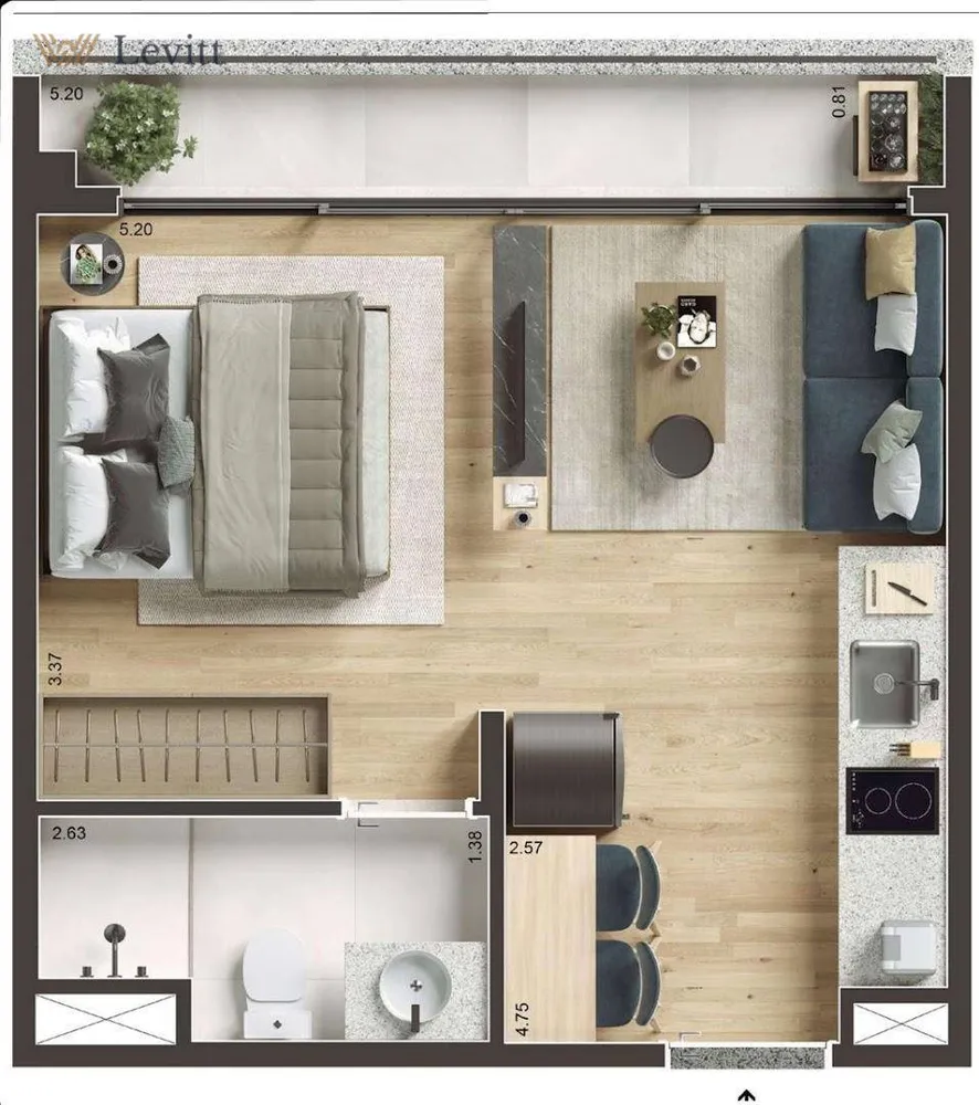 Apartamento, 29 m² - Foto 6