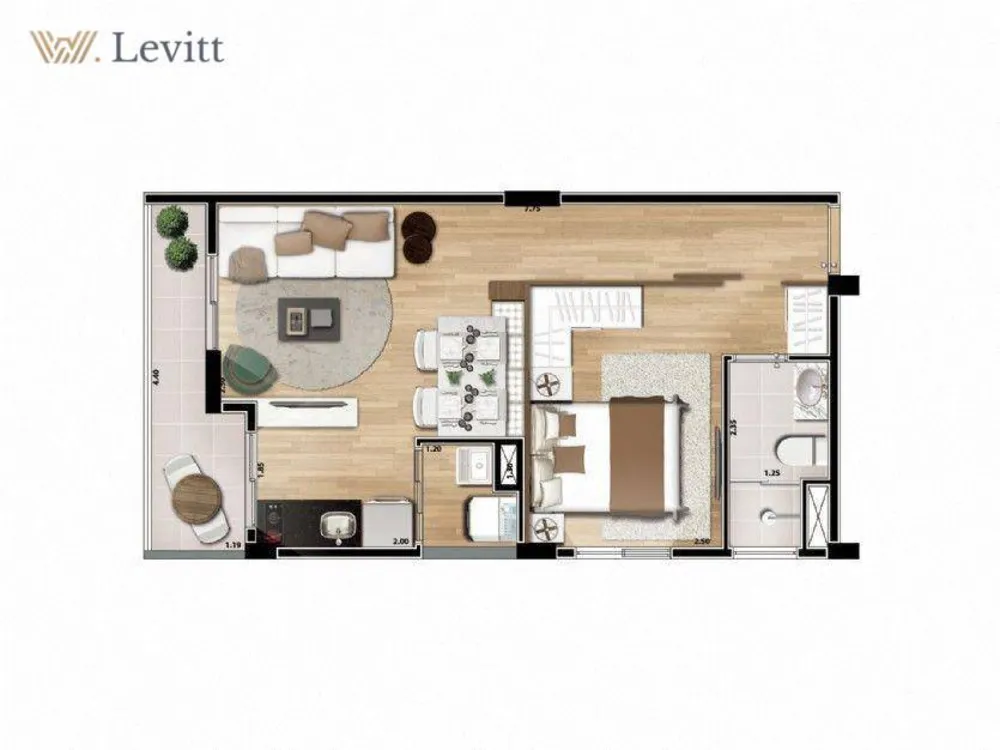 Apartamento, 1 quarto, 40 m² - Foto 4