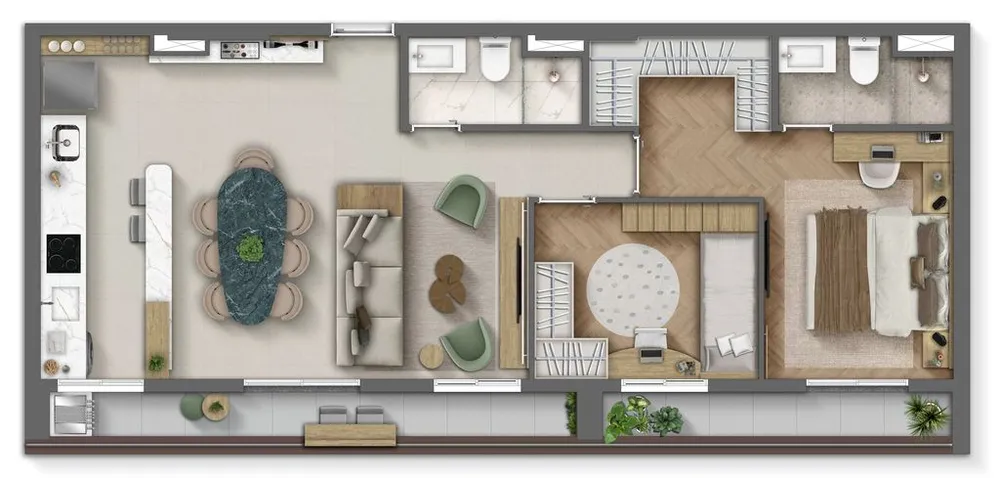 Apartamento, 2 quartos, 60 m² - Foto 4