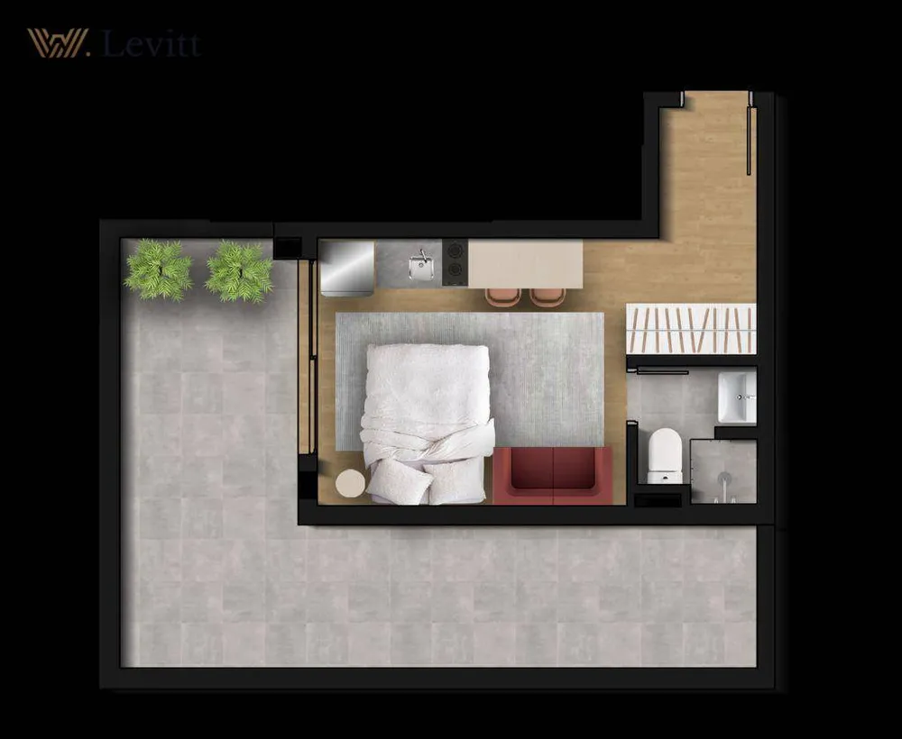 Apartamento, 1 quarto, 27 m² - Foto 4